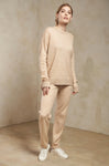 Jogging Pullover REDHILL Alpaka-Seide-Wolle Mix beige