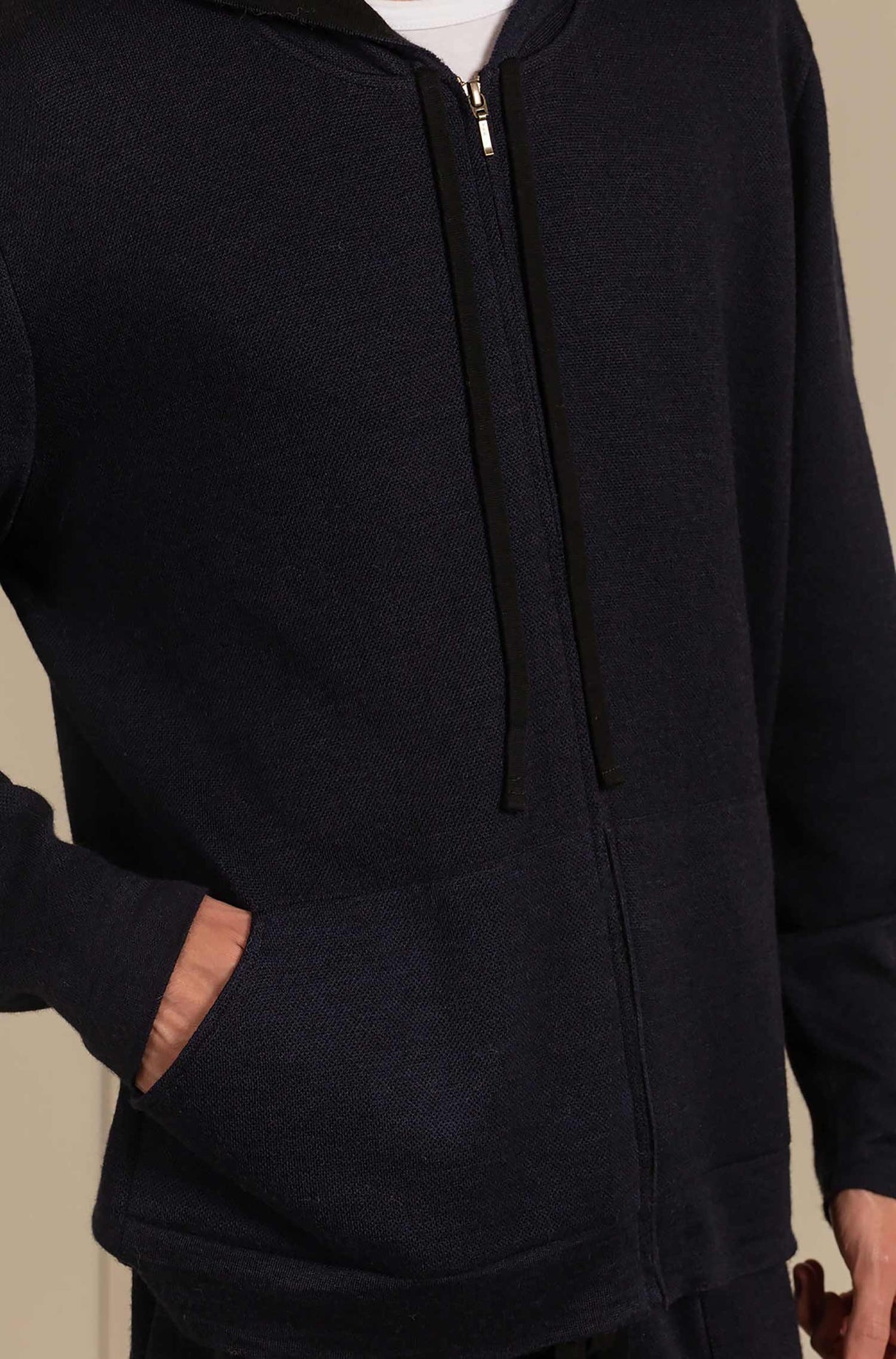 Herren Hoodie UVELLA mit 35% Alpaka und 18% Seide