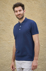 Poloshirt Herren SIMRON aus 90% Bio Pima Baumwolle und 10% Royal Alpaka