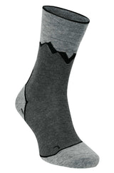 WANDERSOCKEN Premium - 70% Alpaka anthrazit grau