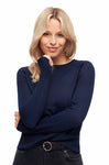 Damen Pullover ADORA - 70% Bio Baumwolle und 30% Alpaka dark navy