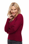 Pullover AURELIA 70% Bio Baumwolle und 30% Alpaka sienna rot